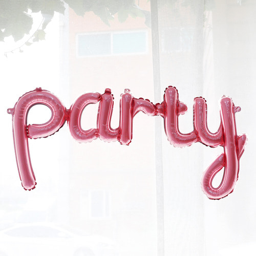 호일풍선(PARTY_핑크) / 파티풍선 생일파티용품