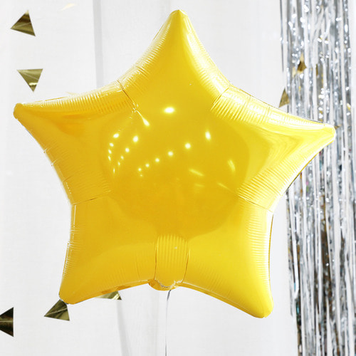 호일풍선(별_옐로우) 19인치 / 파티풍선 풍선 파티용품