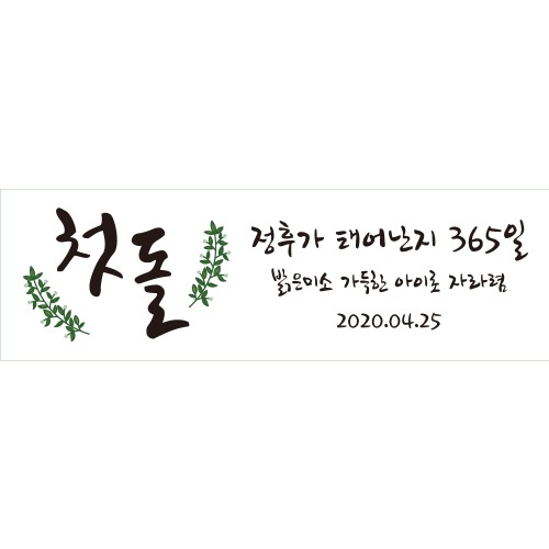 B1611 현수막 / 첫돌현수막 셀프백일상 생일파티